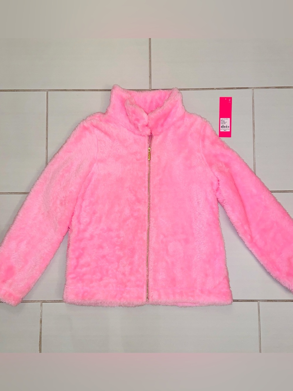 Lilly Pulitzer Girls Idalene Sherpa Jacket Mandevilla Baby